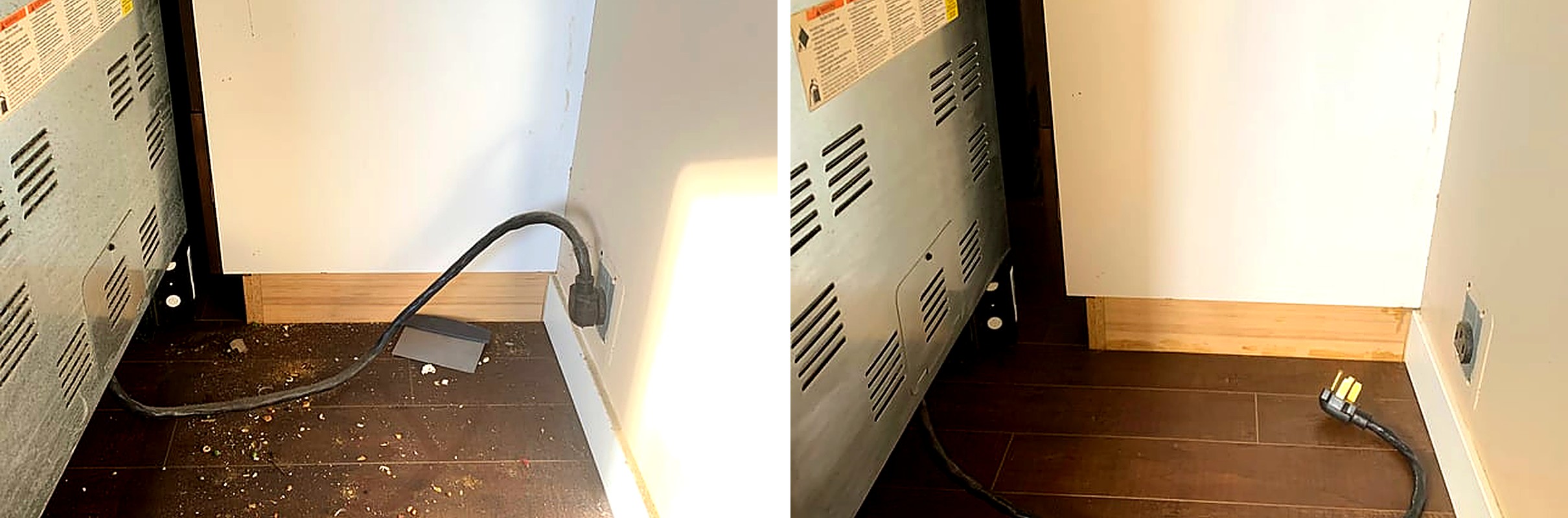 White Glove Deep Clean - moving refrigerator and stove for thorough cleaning behind appliances