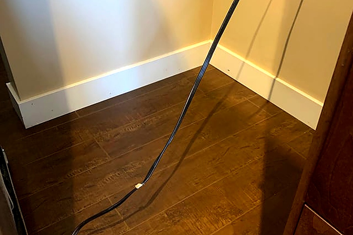 Under the refrigerator after deep cleaning